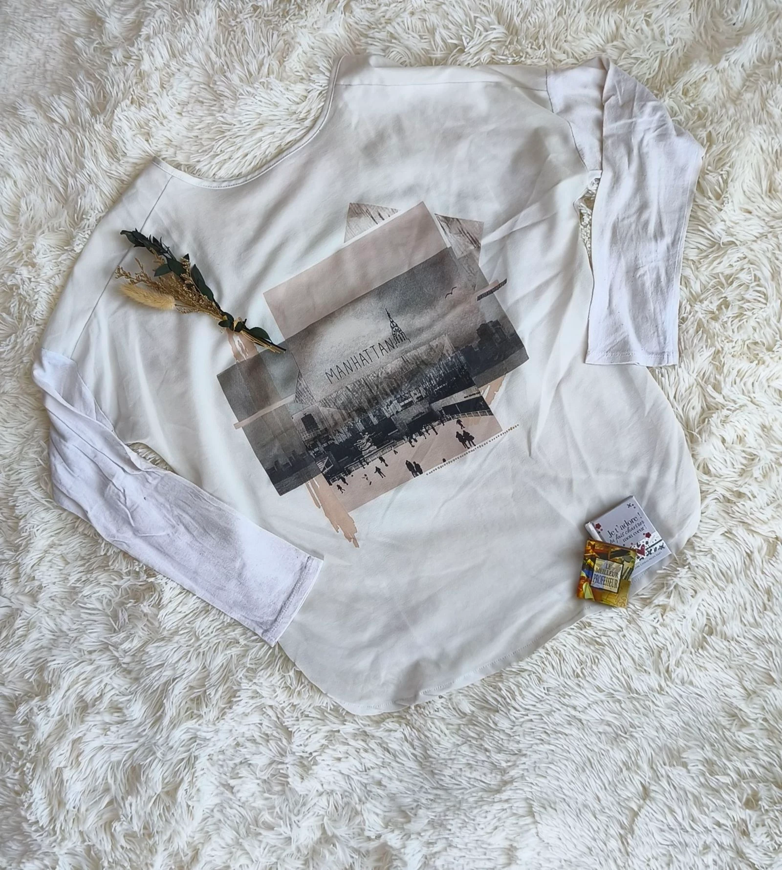 🤍 lange mouw T-shirt dames maat 38 🤍 – photo 2